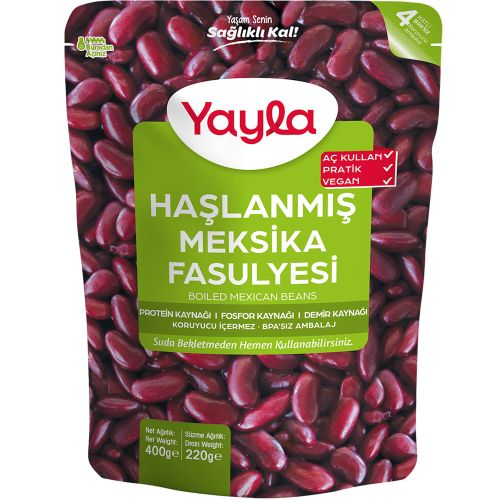 Yayla Haşlanmış Meksika Fasülye 400 Gr