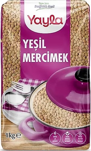Yayla Yeşil Mercimek 1 Kg