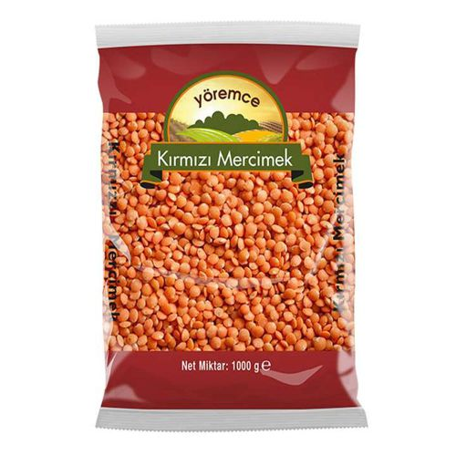 Yöremce Mercimek Kırmızı Top Tane 1000 Gr