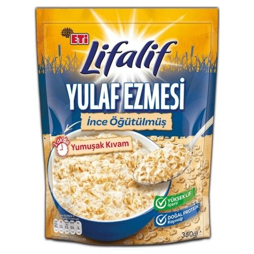 Yulaf Ezmesi Ince Öğt. 350 G Eti Lifalif