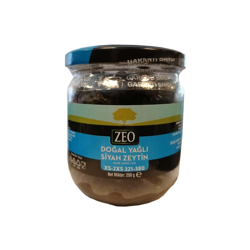 Zeo Siyah Salamura Zeytin XS-2XS 250 Gr