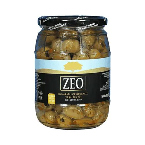 Zeo Zeytin Yeşil Baharatlı XS 2x400 GR