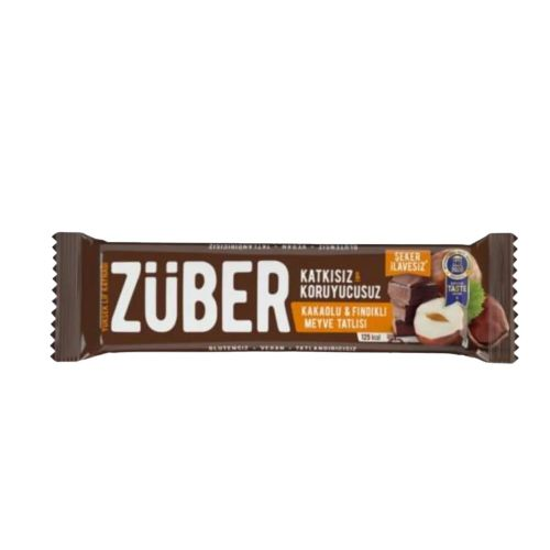 Züber Kakaolu ve Fındıklı Meyve Bar 40 Gr