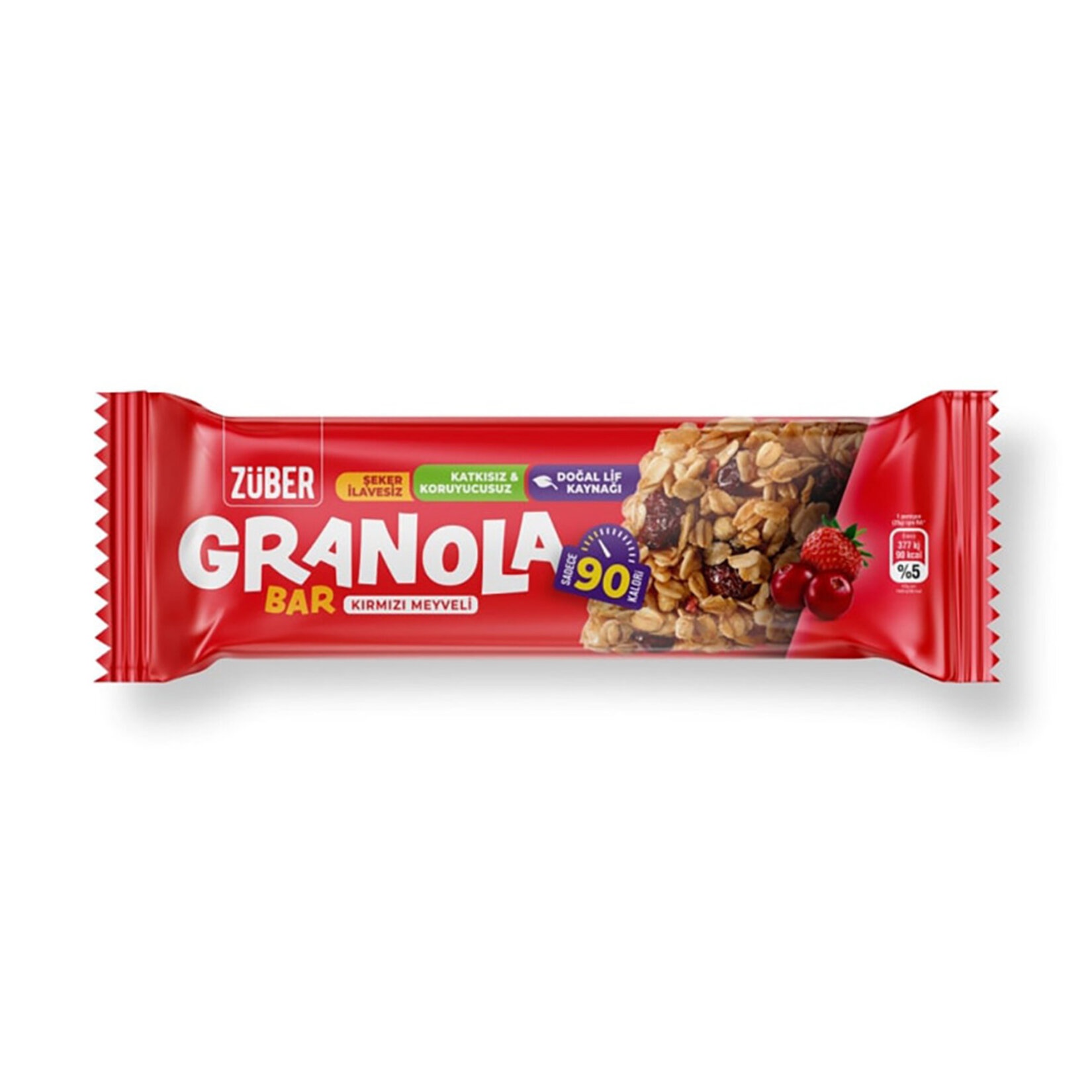 Züber Kırmızı Granola Bar 25 Gr