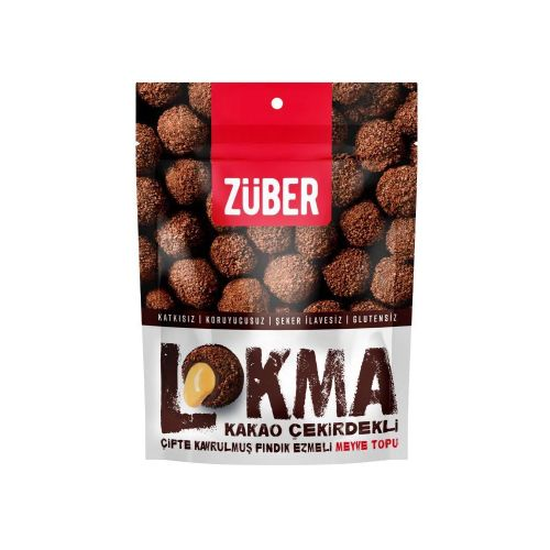Züber Lokma Fındık Kaplı Meyve Topu 96 Gr