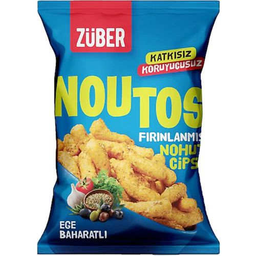 Züber Noutos Fırınlanmış Nohut Cipsi Ege Baharatlı 55 Gr