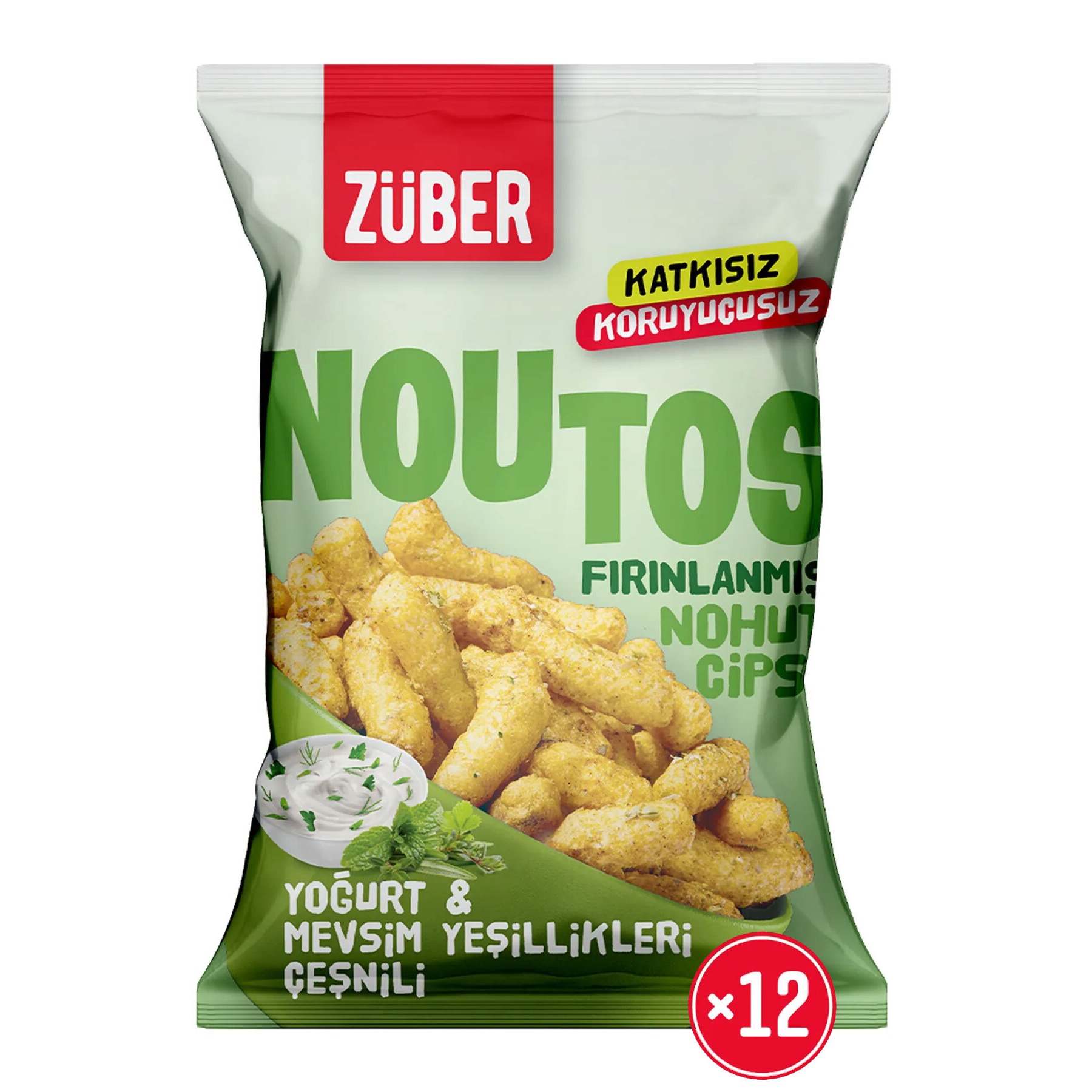 Züber Noutos Yoğurt ve Mevsim Yeşillikli Cips 55 Gr